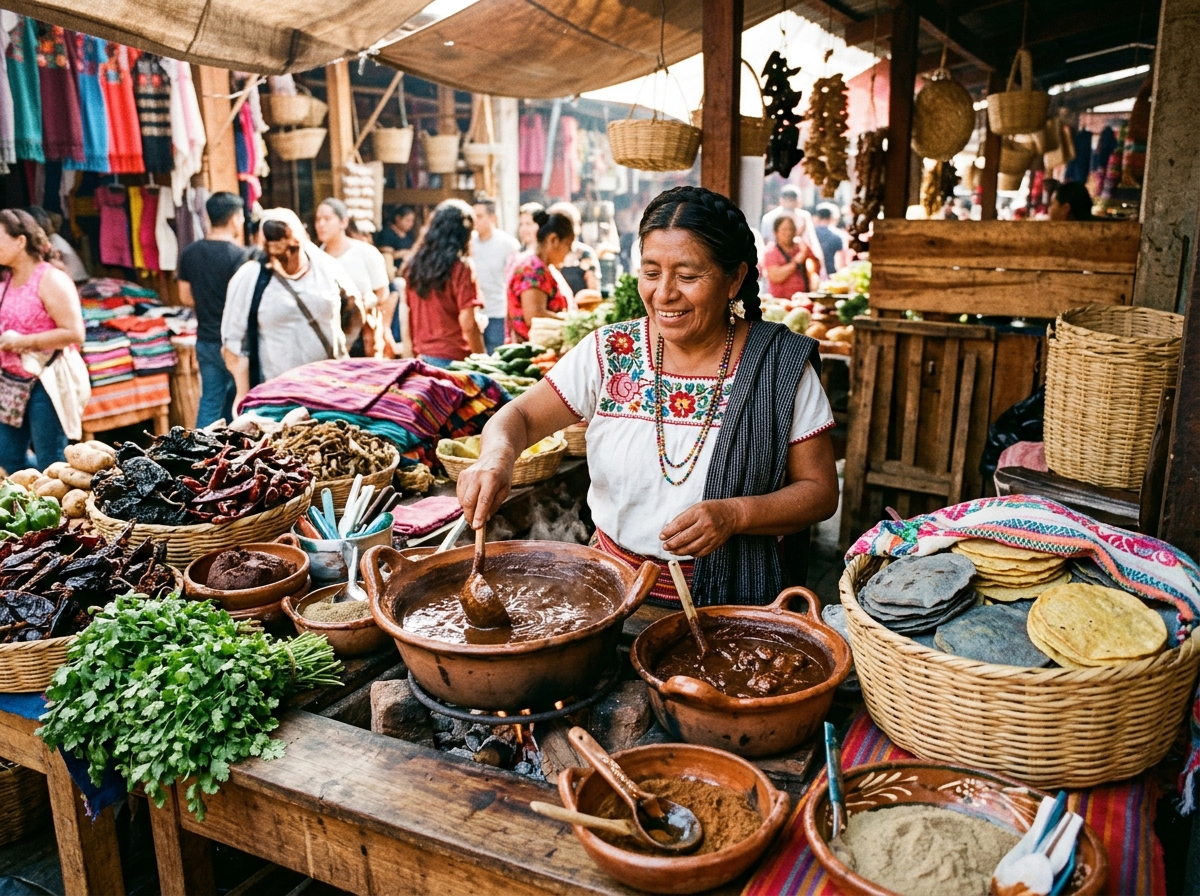 Mercado de Chiles y Maíces Nativos de la Cañada
